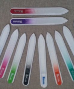 Glazen nagelvijl in zacht hoesje - 140/2 mm