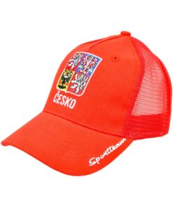 Cap met geborduurde opdruk - rood (Kšiltovka ČR)