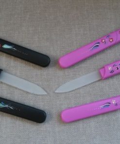 Nagelvijl in hard hoesje - handgeschilderd met Swarowski steentjes - 120/2 mm