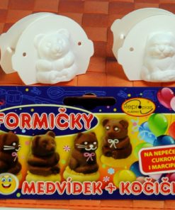 Alternative view of Bakvorm beertje en poesje - setje van 2 stuks