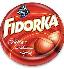 Opavia - Fidorka - puur met hazelnootvulling - 30 gram