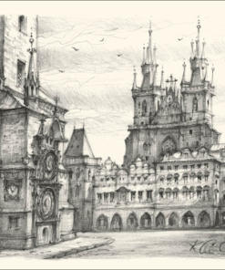 Praag: oude stadsplein