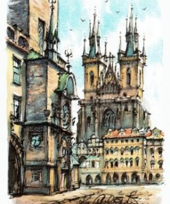 Praag: oude stadsplein