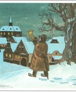 Josef Lada -  kerstkaart - Kerstnacht (1936)