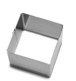 Uitsteekvorm vierkant (8 x 8 cm, 4 cm hoog)