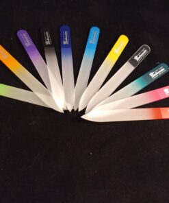 Glazen nagelvijl in zacht hoesje - 115/2 mm