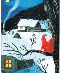 Josef Lada -  kerstkaart - Eekhoorntje (1955)