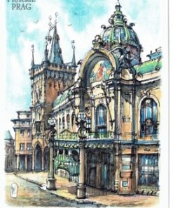 Praag: Obeční dům met de Kruidtoren