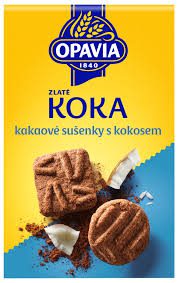 Opavia - KOKA - cacaokoekjes met kokos  - 180 gram